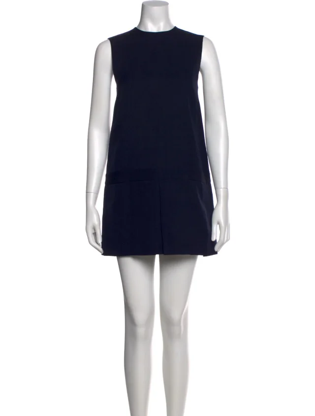 Jacquemus Wool Mini Dress in black Wool from The RealReal