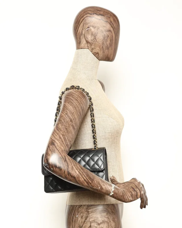 Chanel Small Classic Caviar Double Flap Bag in Caviar leather from A Retro Tale, photo 10 of 10