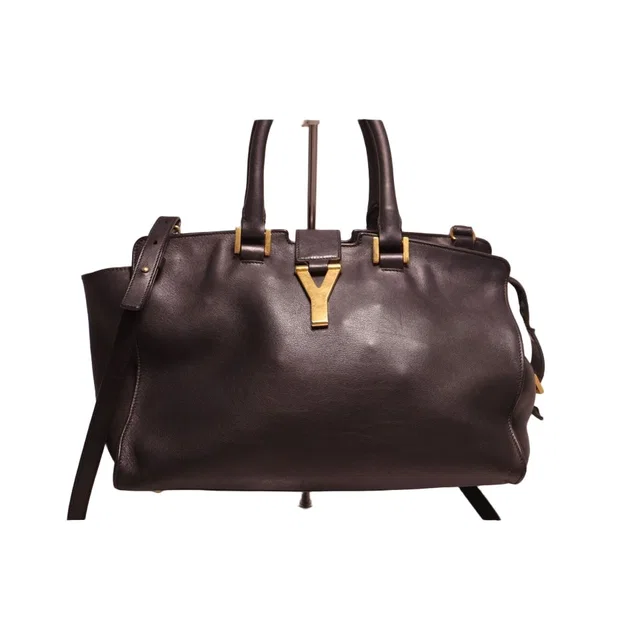 Saint Laurent Petit Cabas Leather 2-Way Handbag in Leather from The Reluxe