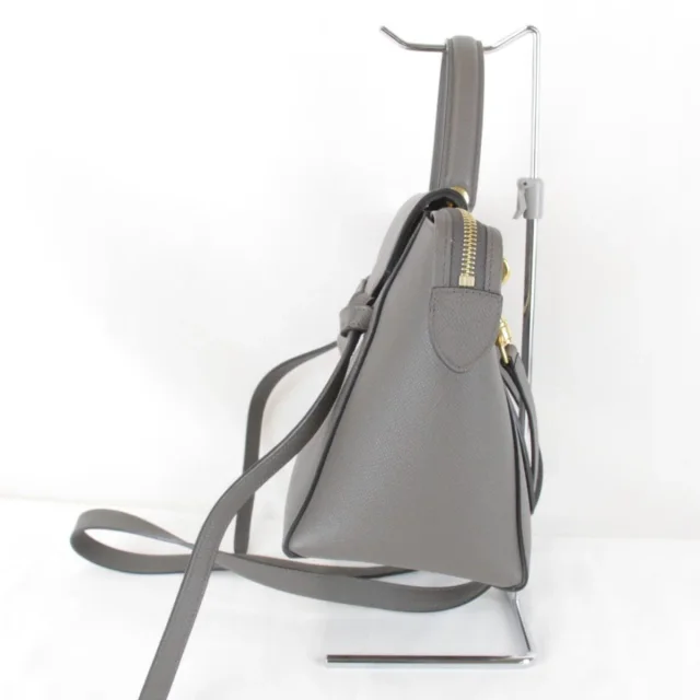 Celine Belt Bag Leather Shoulder Bag in Gray Calfskin from LuxUness, photo 7 of 9