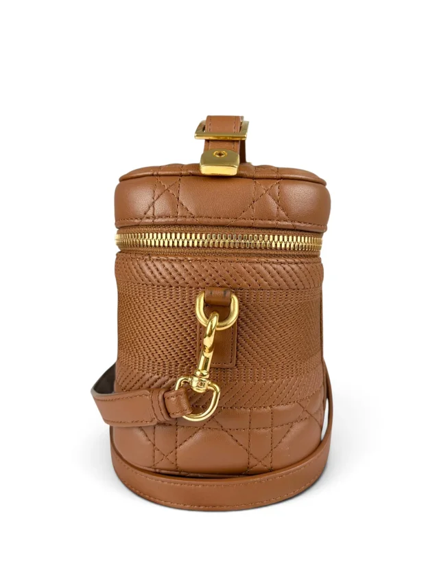 Dior Brown Lambskin Cannage Small Vanity in Brown Lambskin from Season 2 Consign, photo 4 of 9