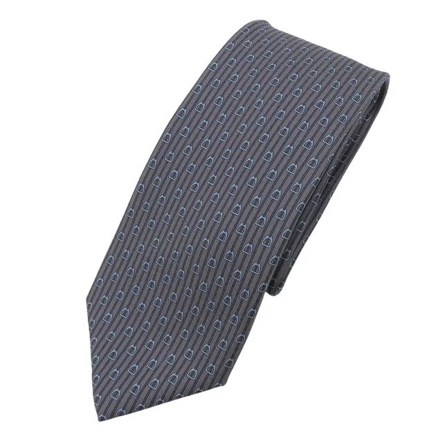 Hermès 100% Silk Tie in gray Silk from Poshmark