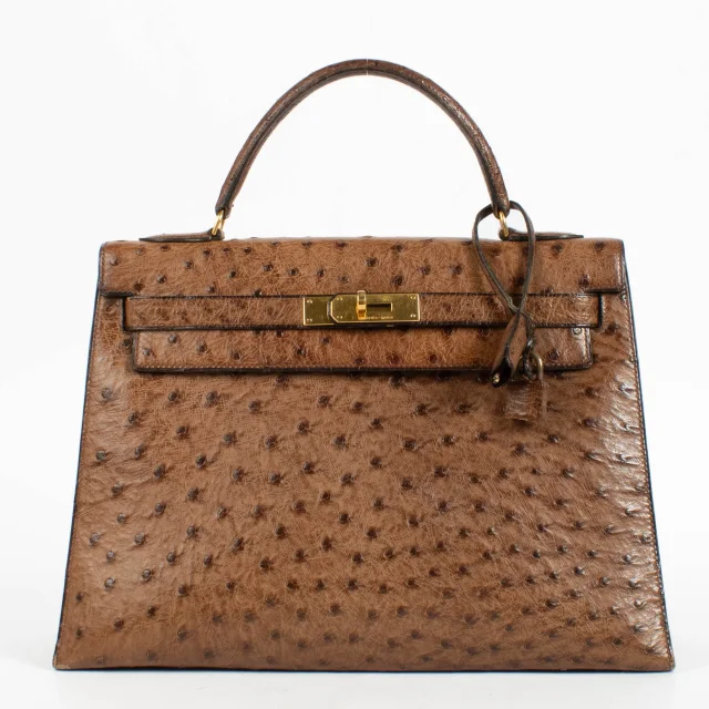 Hermès Kelly 32 Alezan Ostrich GHW in Ostrich from Labellov, photo 1 of 1