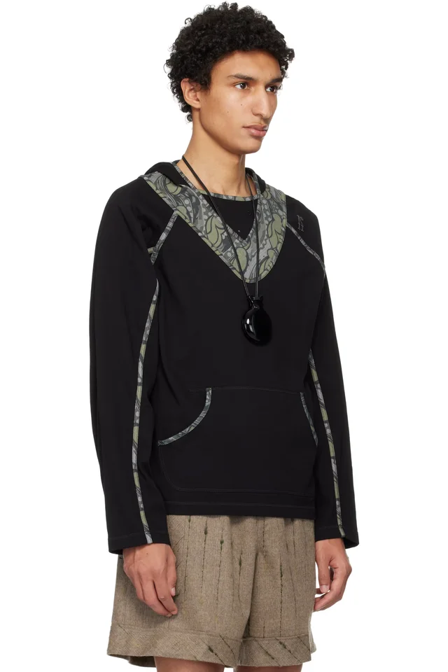 Kiko Kostadinov Black Gizi Hoodie, photo 2 of 4 from SSENSE