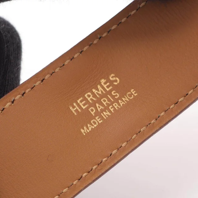 Hermès Medor Ostrich Bracelet in Red Others from LuxUness, photo 4 of 6