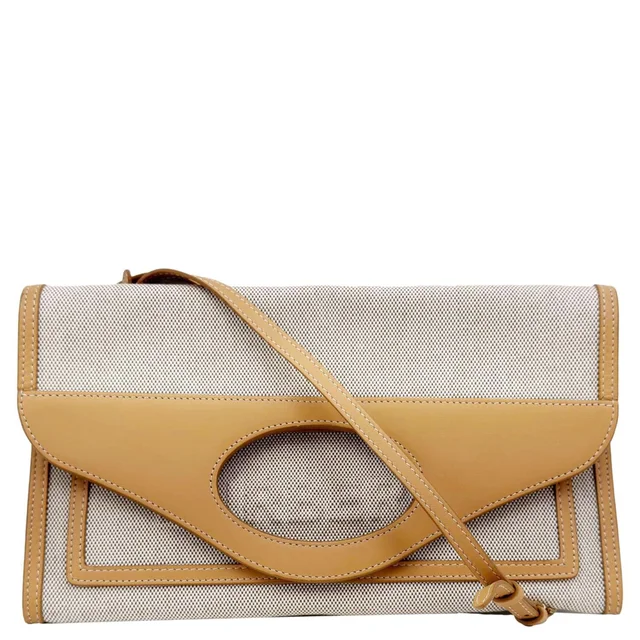 Burberry Pocket Canvas Tote Shoulder Bag Brown in Brown Canvas from Dallas Designer Handbags