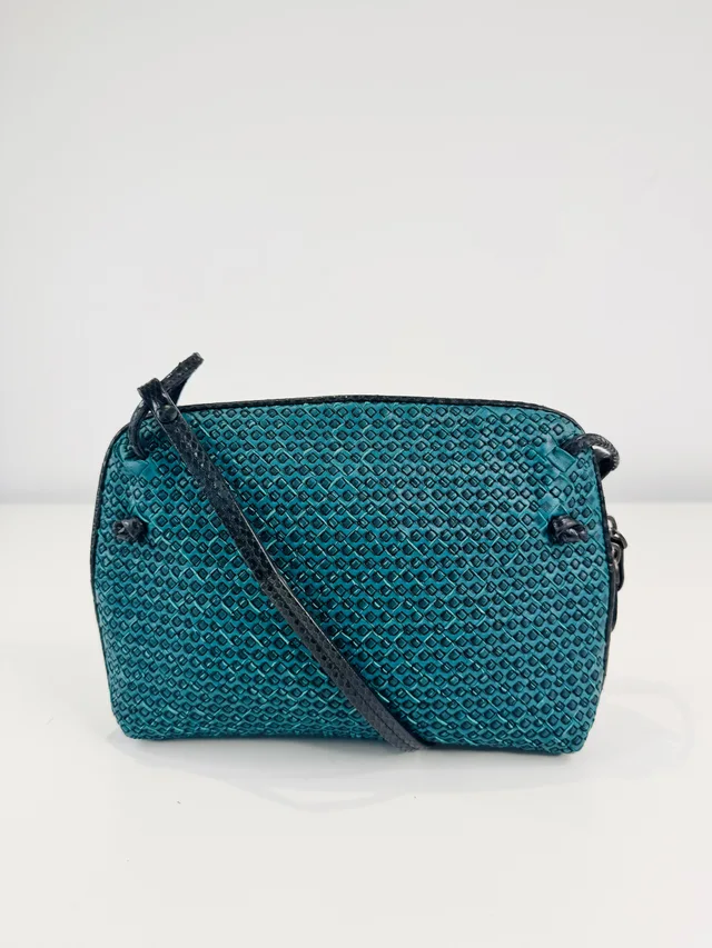 Bottega Veneta Intrecciato Leather Nodini Crossbody Bag in Woven leather from Edit Second Hand