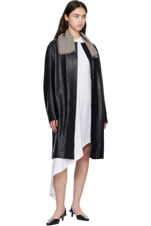 Rier Taupe Wool Gaze Scarf, photo 2 of 2 from SSENSE