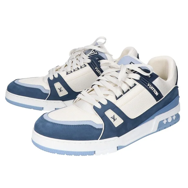 LV Trainer Sneakers 12 in Leather from The Reluxe