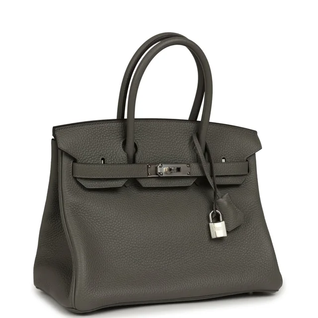 Hermès Birkin 30 Gris Meyer Clemence Palladium Hardware in Grey Clemence leather from Madison Avenue Couture, photo 2 of 2