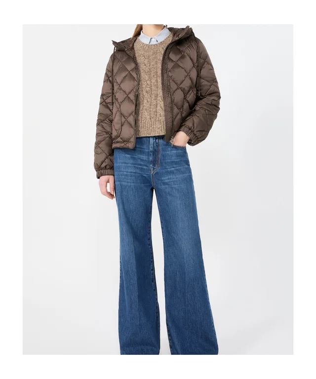 Weekend Max Mara Padded jacket in water-repellent plain-weave fabric - Brown, photo 5 of 5 from SENSER