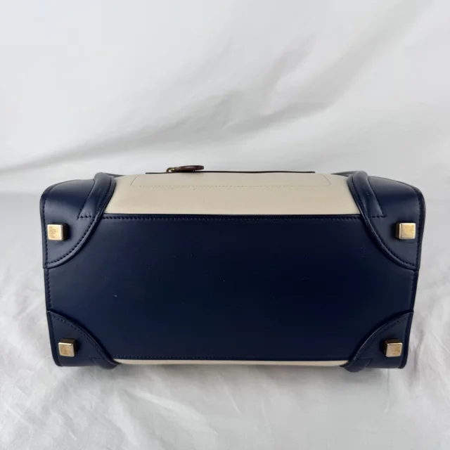 Celine Micro Luggage Tricolor Bag in calfskin from Reowned, photo 15 of 17