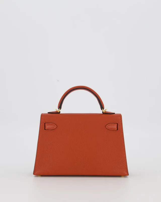 Hermès HSS Mini Kelly II 20 Bag in Blue Goatskin from Sellier, photo 7 of 24