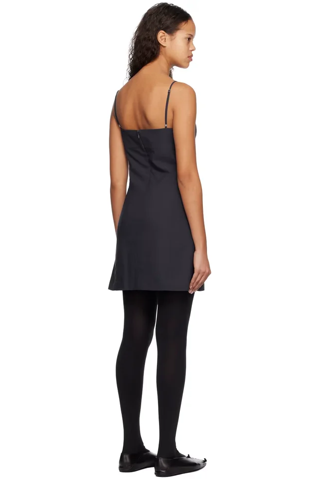 System Navy Cutout Minidress, photo 3 of 4 from SSENSE