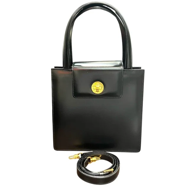 Bvlgari Leather 2way Handbag in Leather from LuxUness