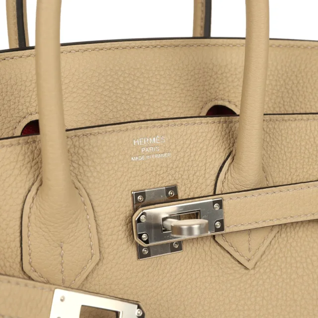 Hermès Birkin 25 Trench Verso Togo Palladium Hardware in Togo leather from Madison Avenue Couture, photo 7 of 9