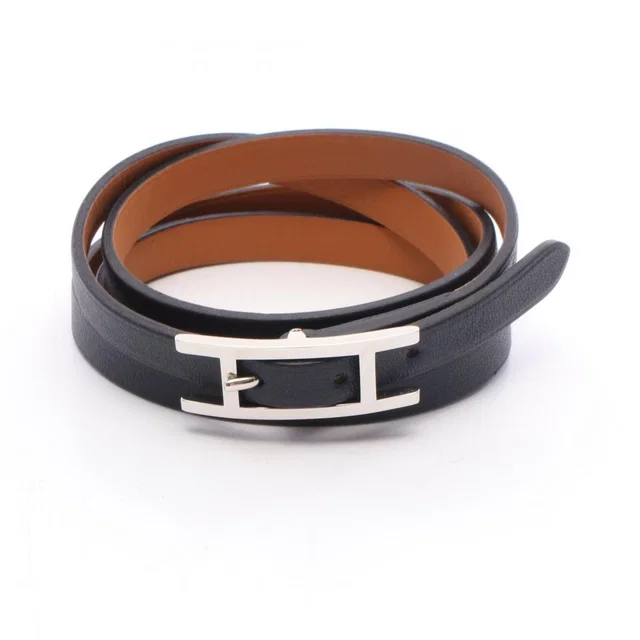 Hermès Bracelet Behapi Long Reversible Leather in Leather from The Reluxe