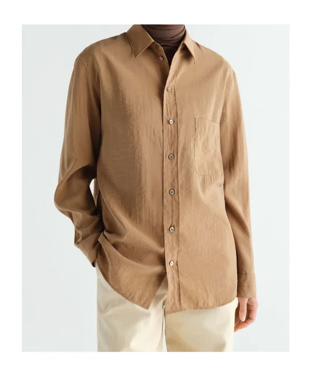 Lemaire Regular Shirt In Dry Silk, photo 3 of 5 from SENSER