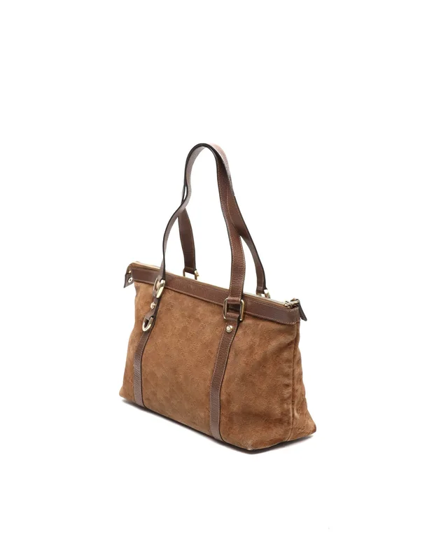 Gucci Suede GG Abbey Tote Bag in Suede from A Retro Tale, photo 3 of 10