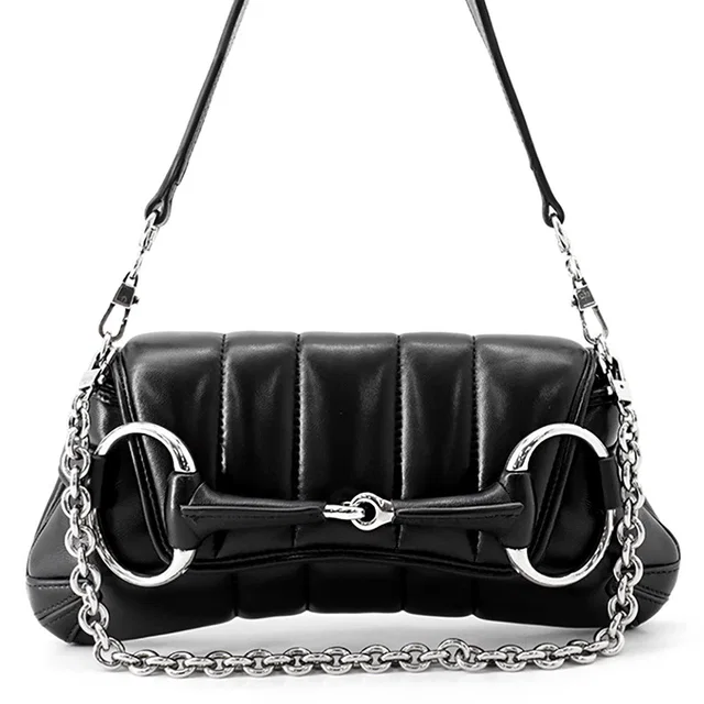 Gucci Horsebit Shoulder Bag Black764339 Leather Size Small in Leather from GALLERY RARE
