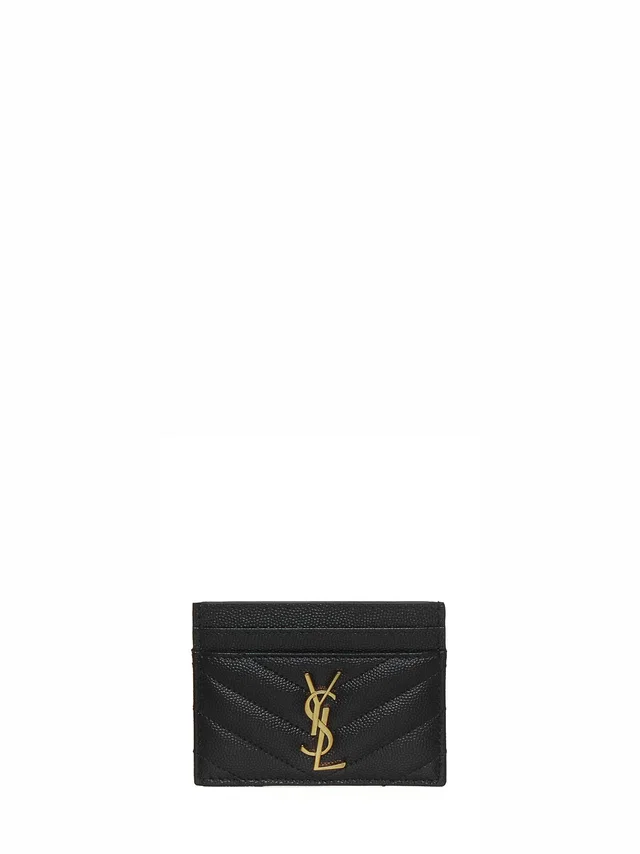 Saint Laurent Card Case — Black Calfskin Cases in Black Calfskin from HEWI
