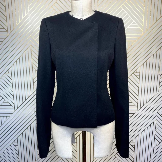 Chloé Tailored Asymmetric Blazer Jacket in black from Poshmark