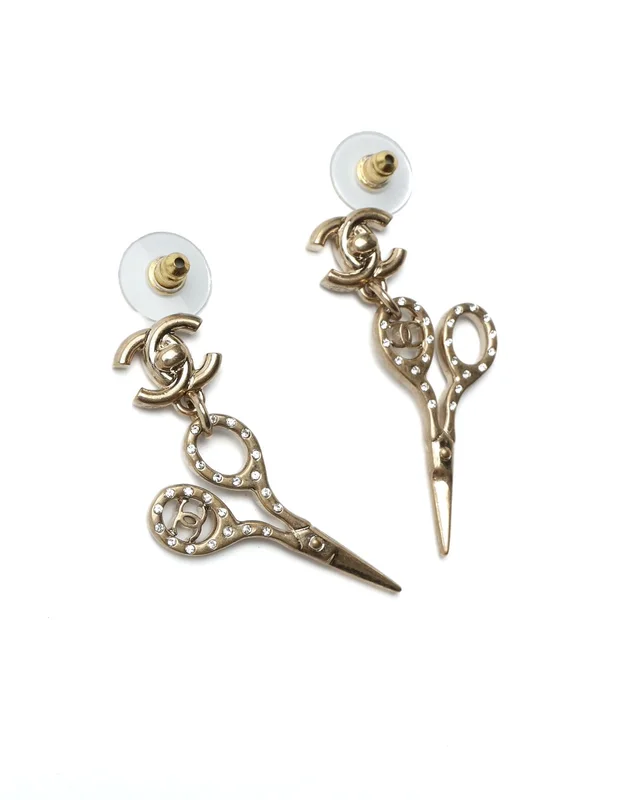 Chanel Coco Mark Scissors Earrings from A Retro Tale, photo 2 of 3
