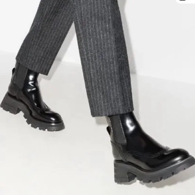 Alexander McQueen Ankle Boots Women Leather Black in black Leather from Poshmark