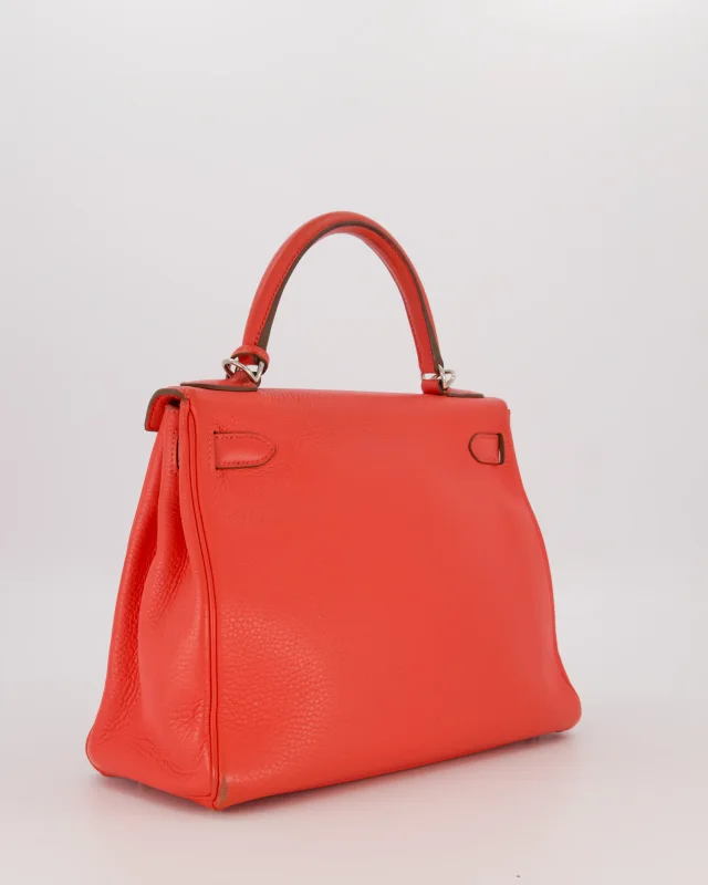 Hermès Kelly 28 Retourne Bag in Pink Togo leather from Sellier, photo 7 of 20