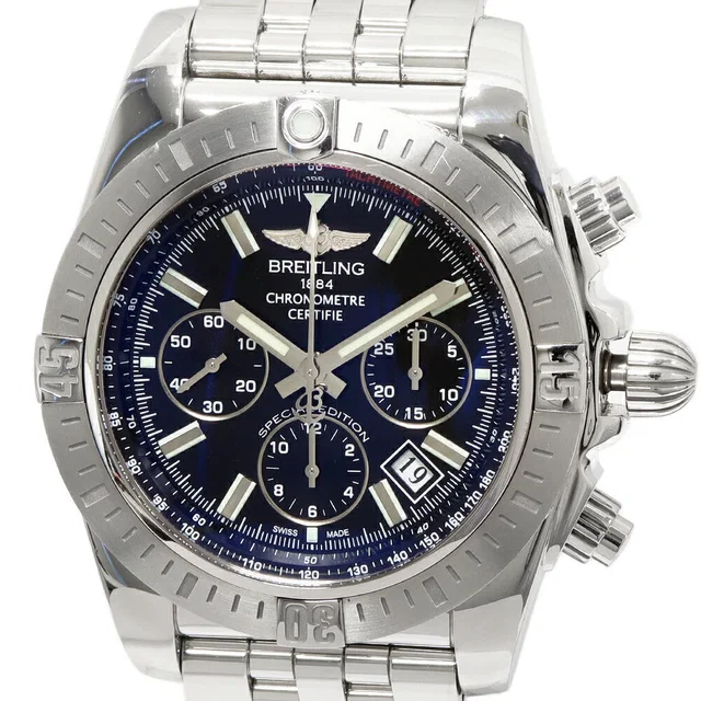 Breitling Black Dial Chronomat Watch AB0115 in Black from LuxUness
