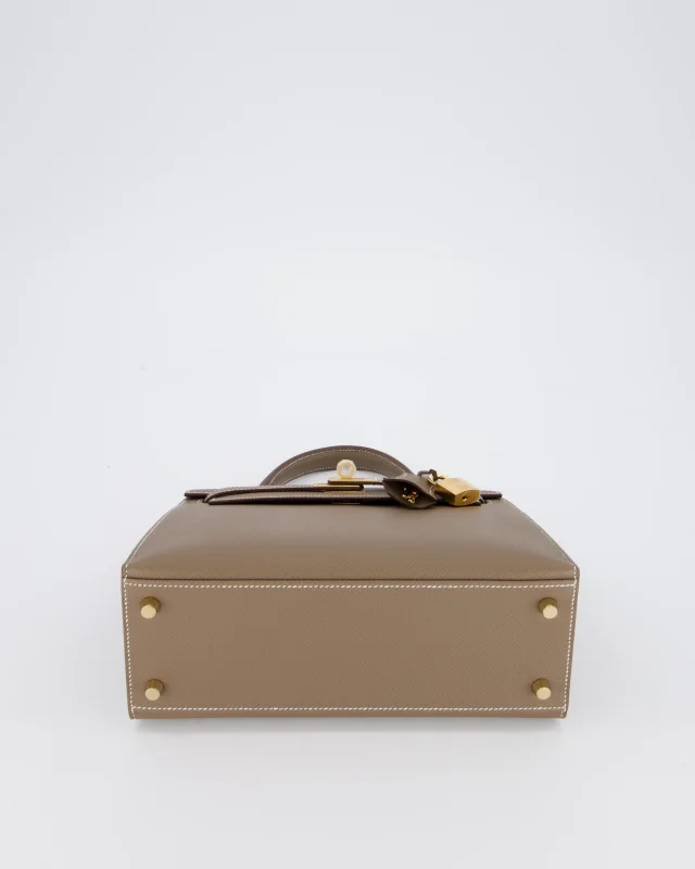 Hermès Kelly 25 Sellier in Taupe Epsom leather from Sellier, photo 17 of 23