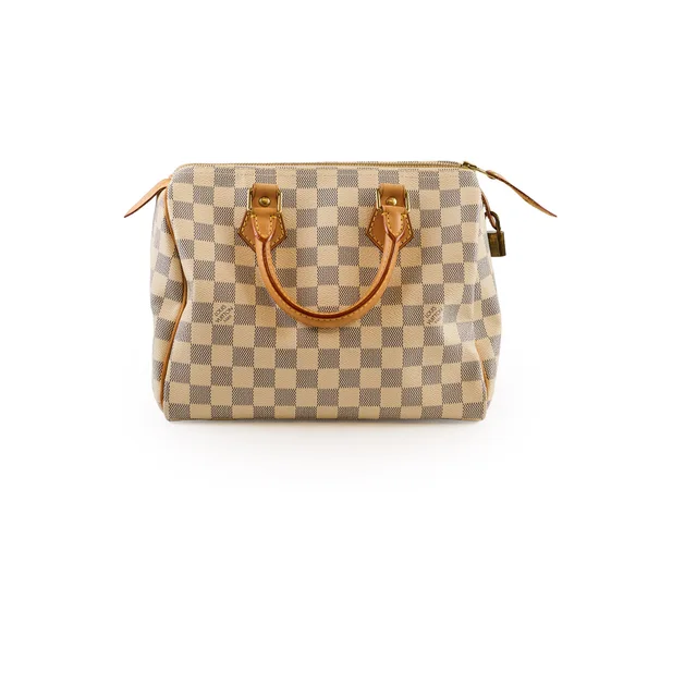 Louis Vuitton Speedy Bandoulière 25 Damier Azur in Canvas from The Purse Affair