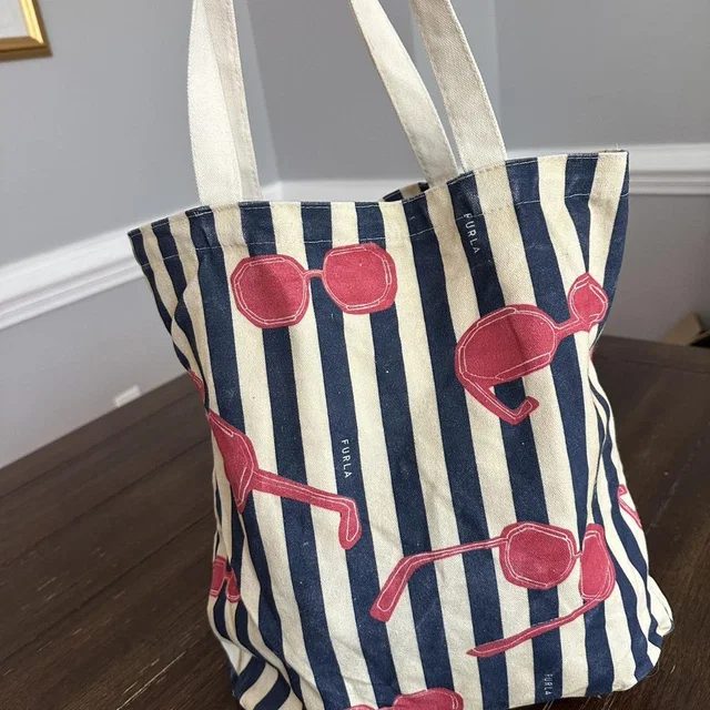 Furla Women's Tote bags - Multi/Cream in multicolor from Depop