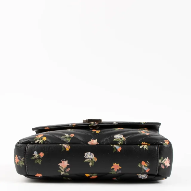 Saint Laurent Floral Medium College Bag in Black from Labellov, photo 5 of 8