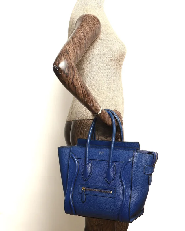 Celine Micro Luggage Bag in Suede from A Retro Tale, photo 9 of 9
