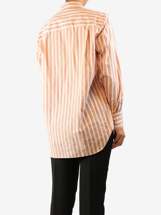 Loro Piana Pink striped blouse - size UK 8 in Pink from Sign of the Times, photo 2 of 2