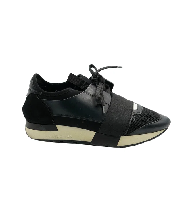 Balenciaga Black Runners 37 in Black Canvas from Luxury Promise