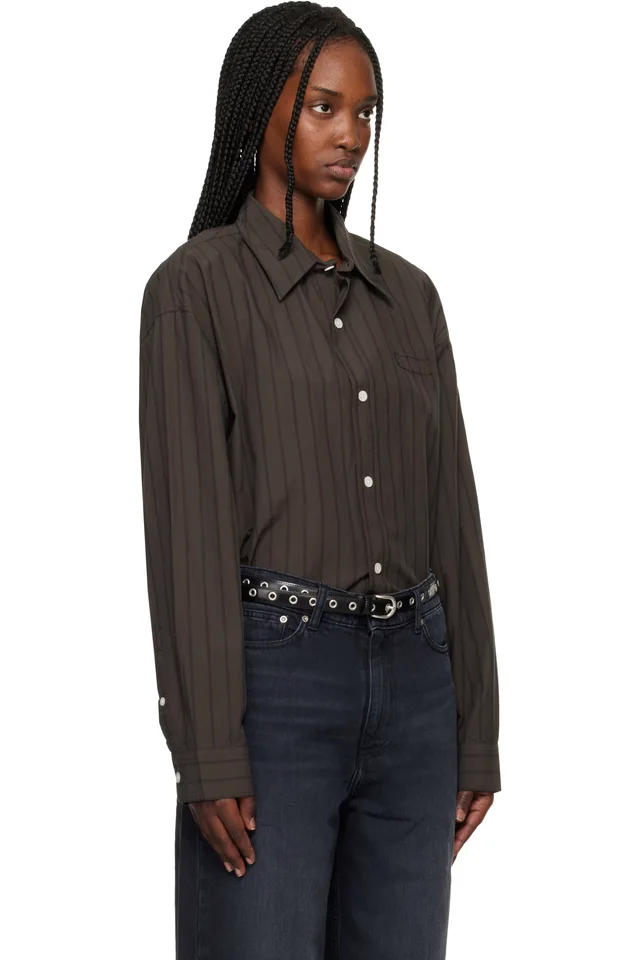 mfpen Brown Essay Shirt, photo 2 of 2 from SSENSE