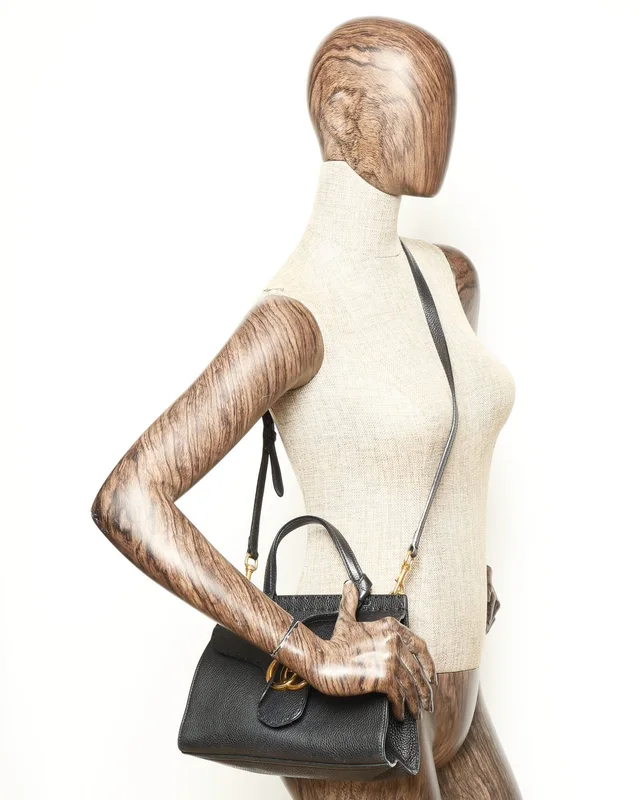 Gucci Mini Marmont Top Handle Bag in Caviar leather from A Retro Tale, photo 8 of 8