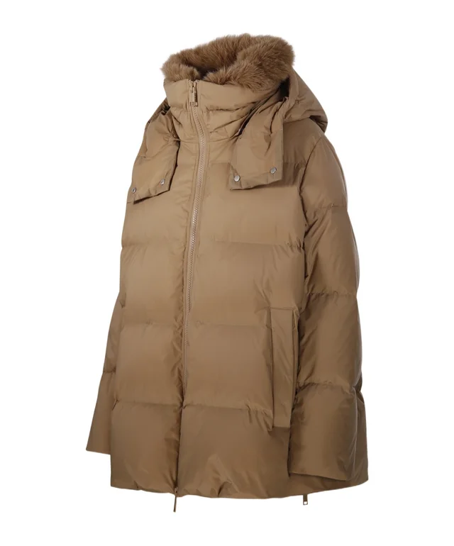 Yves Salomon Hooded Down Jacket, photo 2 of 3 from SENSER