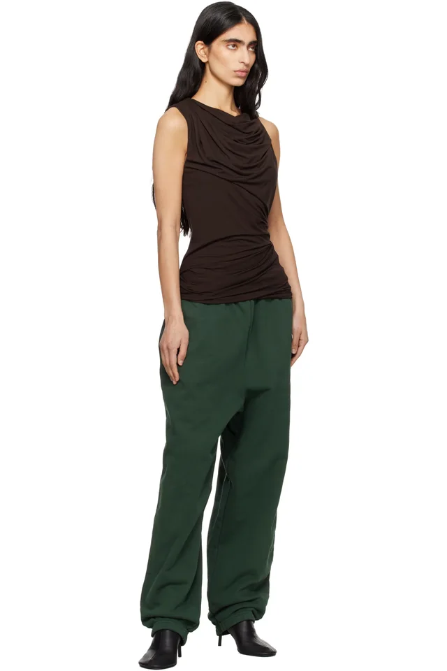 Entire Studios Brown Drape Tank Top, photo 4 of 4 from SSENSE
