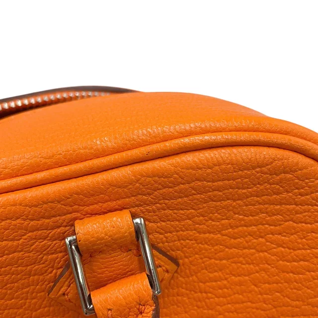 Hermès Plume Orange Chevre Myzore Goatskin Size Mini in Orange Goatskin from GALLERY RARE, photo 10 of 12