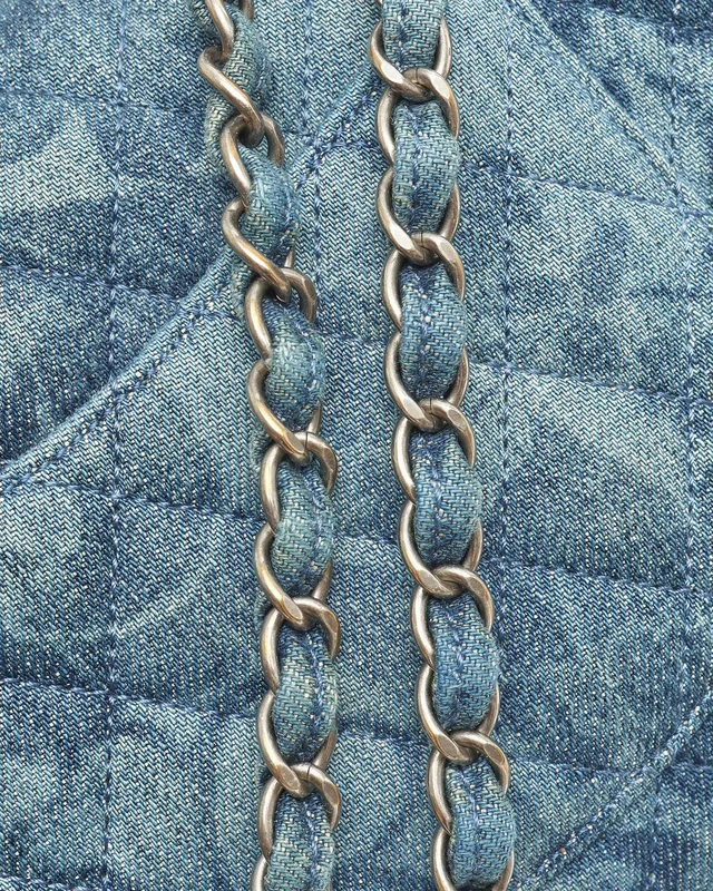 Chanel Classic Denim Medium Double Flap Bag in Denim from A Retro Tale, photo 6 of 10