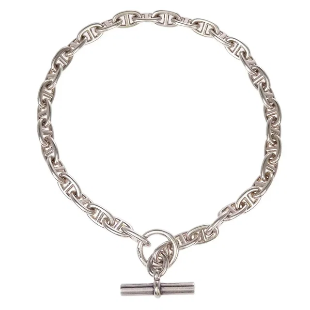 Hermès Chaine d'Ancre Necklace Silver in Silver from AMORE Vintage Tokyo