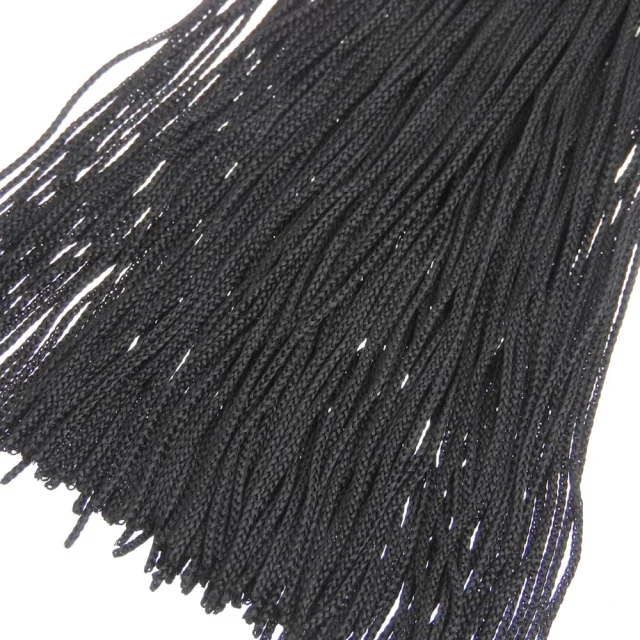 Saint Laurent Long Tassel Earrings Gold Black in Black Gold-plated metal from LuxUness, photo 7 of 9
