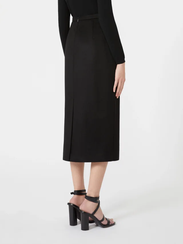 Max Mara Sable-look camel pencil skirt, photo 3 of 5 from SENSER