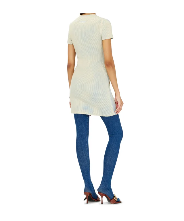 Diesel short dress in floral wool-blend knit, photo 5 of 5 from SENSER