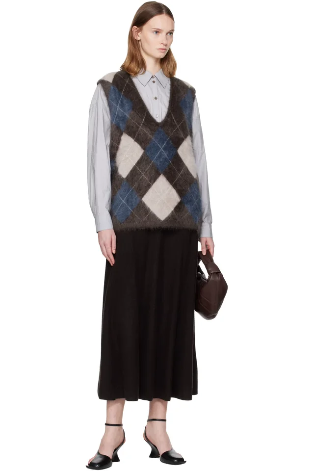 LISA YANG Brown Amelly Sweater Vest, photo 4 of 4 from SSENSE