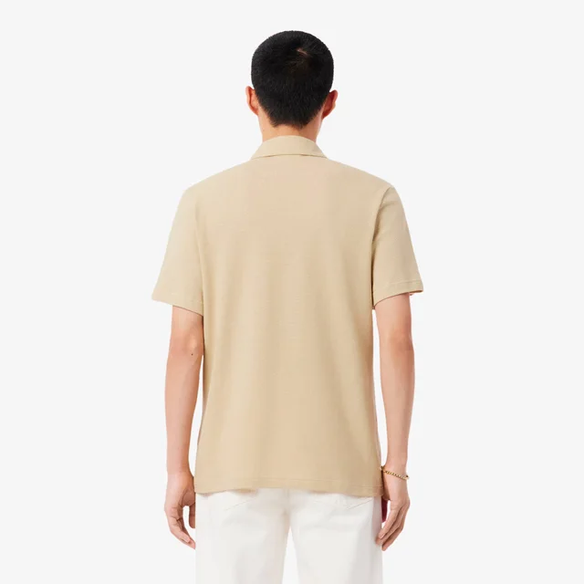 Lacoste Classic Fit Cotton-Linen Polo in Beige, photo 3 of 4 from Lacoste