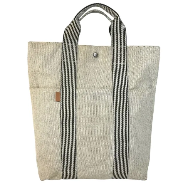 Hermès Handbag Fourre Tout Cabas Canvas Black in Black Canvas from The Reluxe